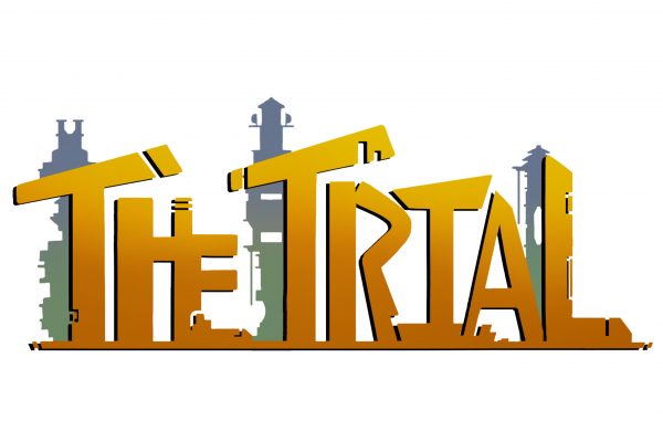 A banner for the game 'The Trial' by Liquid Cow Studios.
