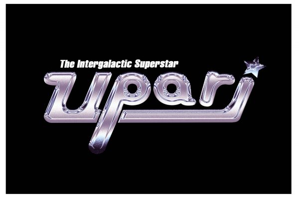 A logo that reads "The Intergalactic Superstar Upari'.